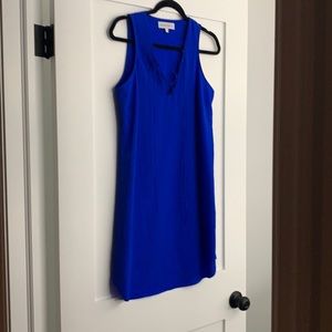 Royal Blue Knee Length Tank Dress